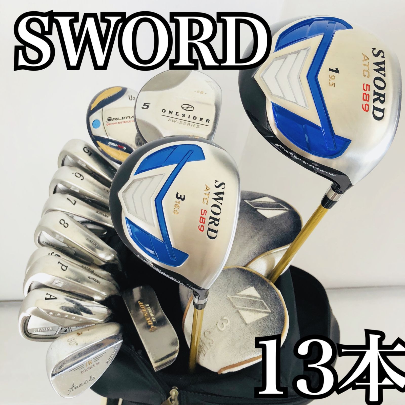 ★メンズ右利き初心者用　カタナゴルフ　ソード　ゴルフクラブセット　K-2417 ☆メンズ右利き初心者用 カタナゴルフ ソード ゴルフクラブセット K