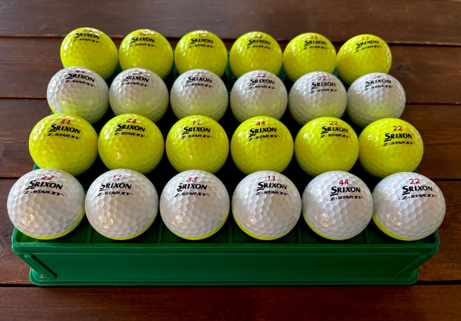 スリクソン Z-STAR XV DIVIDE 24球 Sランク 洗浄済 ゴルフボール