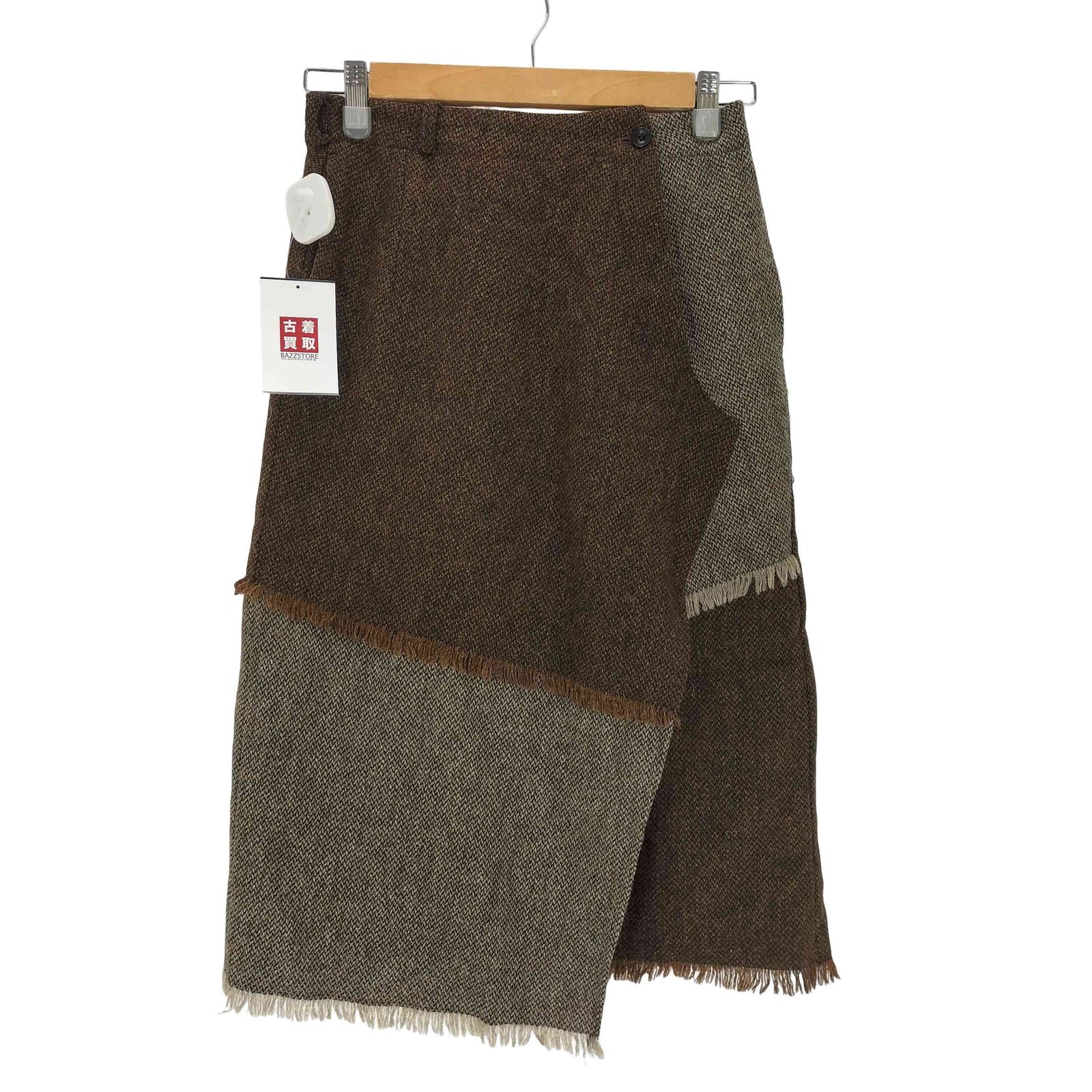 アカネウツノミヤ AKANE パッチワークツイードスカート レディース JPN 36