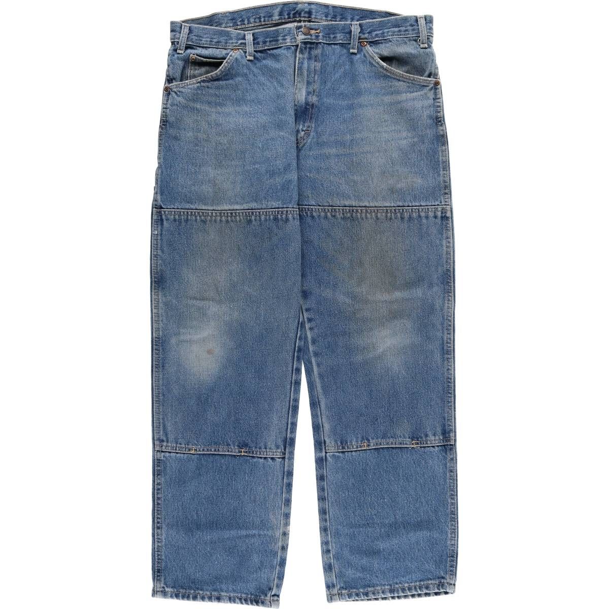 古着 ディッキーズ Dickies Relaxed Fit ダブルニー テーパードデニムパンツ メンズw38相当 eaa595115