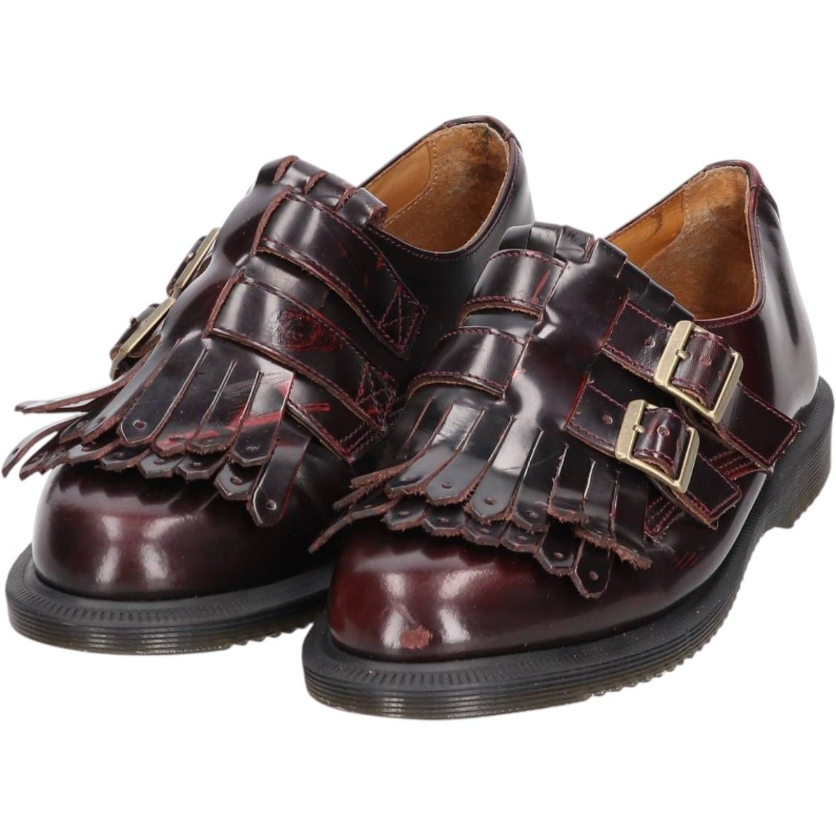 古着 ドクターマーチン Dr.Martens キルト モンクストラップシューズ 4 レディース23.0cm相当 saa015190