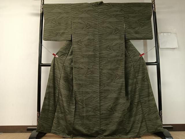 平和屋着物●上質な紬　100亀甲　間道　正絹　逸品　CAAZ1021vf 平和屋着物○上質な紬 100亀甲 間道 正絹 逸品 CAAZ1021vf