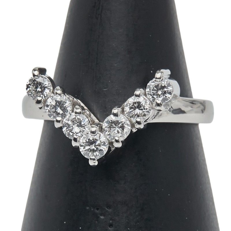 Ｖ字 Pt900 プラチナ レディース 1-0240340