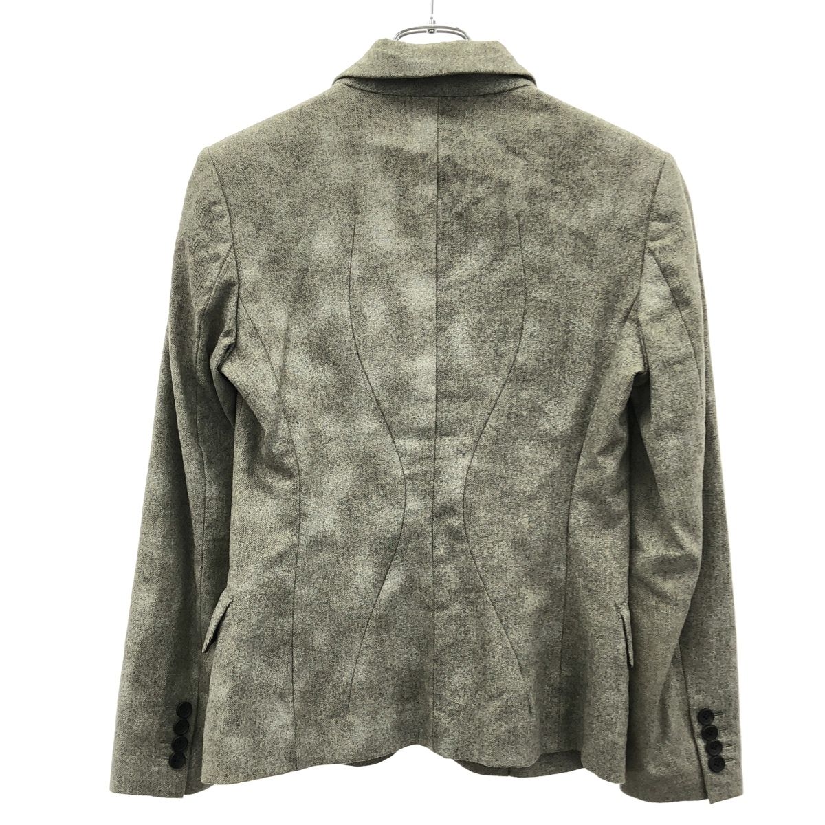 ISSEY MIYAKE イッセイミヤケ カシミヤ混2Bジャケット-スカート セットアップ IM53FD553 IM53FG509 グレー 2