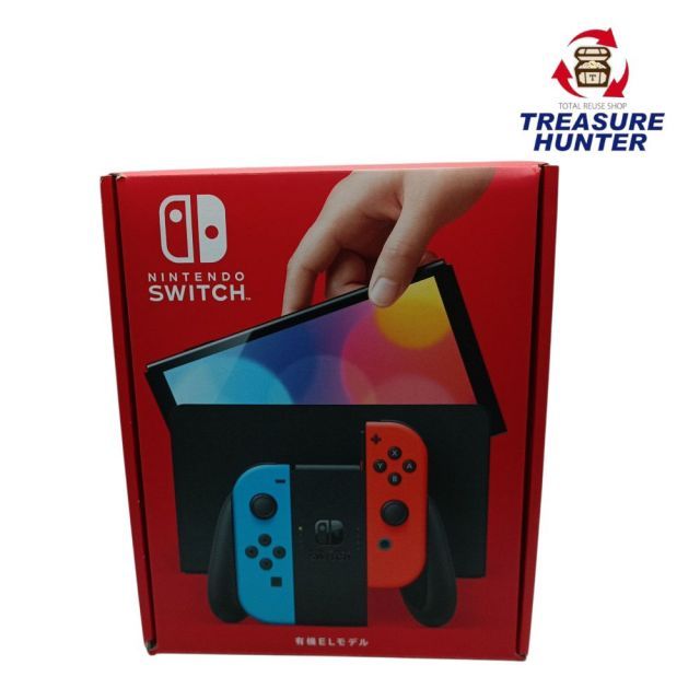 任天堂 Nintendo Switch 有機ELモデル 25年 ニンテンドースイッチ Joy-Con L ネオンブルー R ネオンレッド HEG-S-KABAA 完品 108072001002