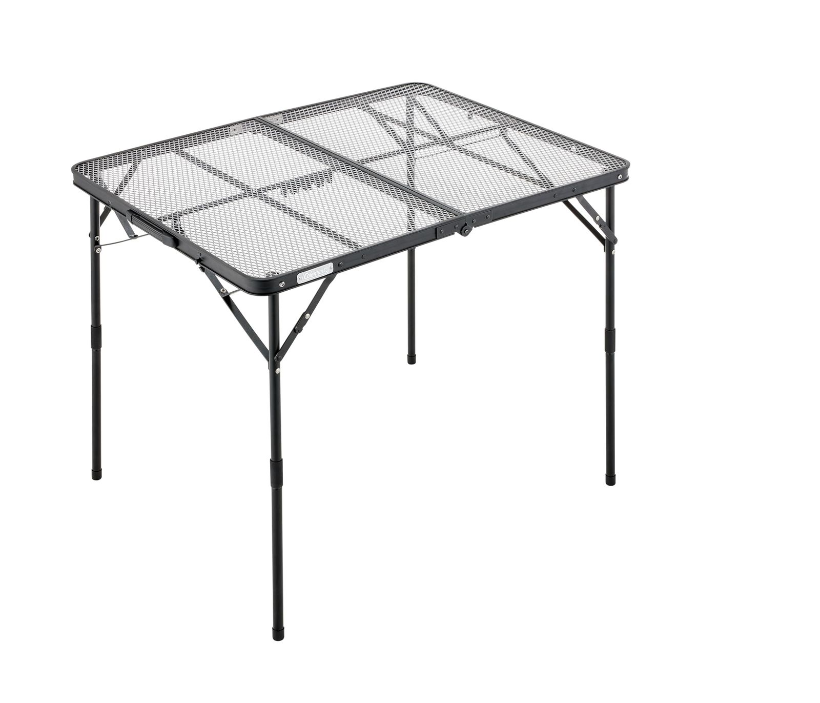 Coleman コールマン スパイダーテーブル 90 アウトドア キャンプ バーベキュー ピクニック 折りたたみ 耐荷重30kg ステンレス製 丸洗い ファミリー デュオ
