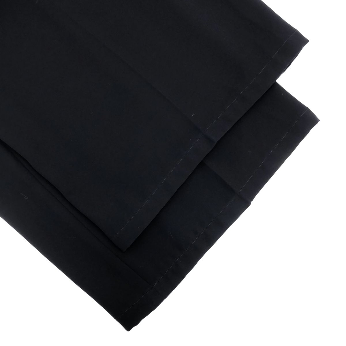  ENFOLD エンフォルド 24 SS ELASTIC WIDE ワイドトラウザーズパンツ -2610 ネイビー 34 スラックス パンツ