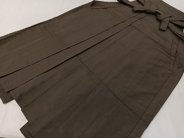 平和屋着物○男性 馬乗り袴 紬地 霞文 正絹 逸品 CAAZ2536ut