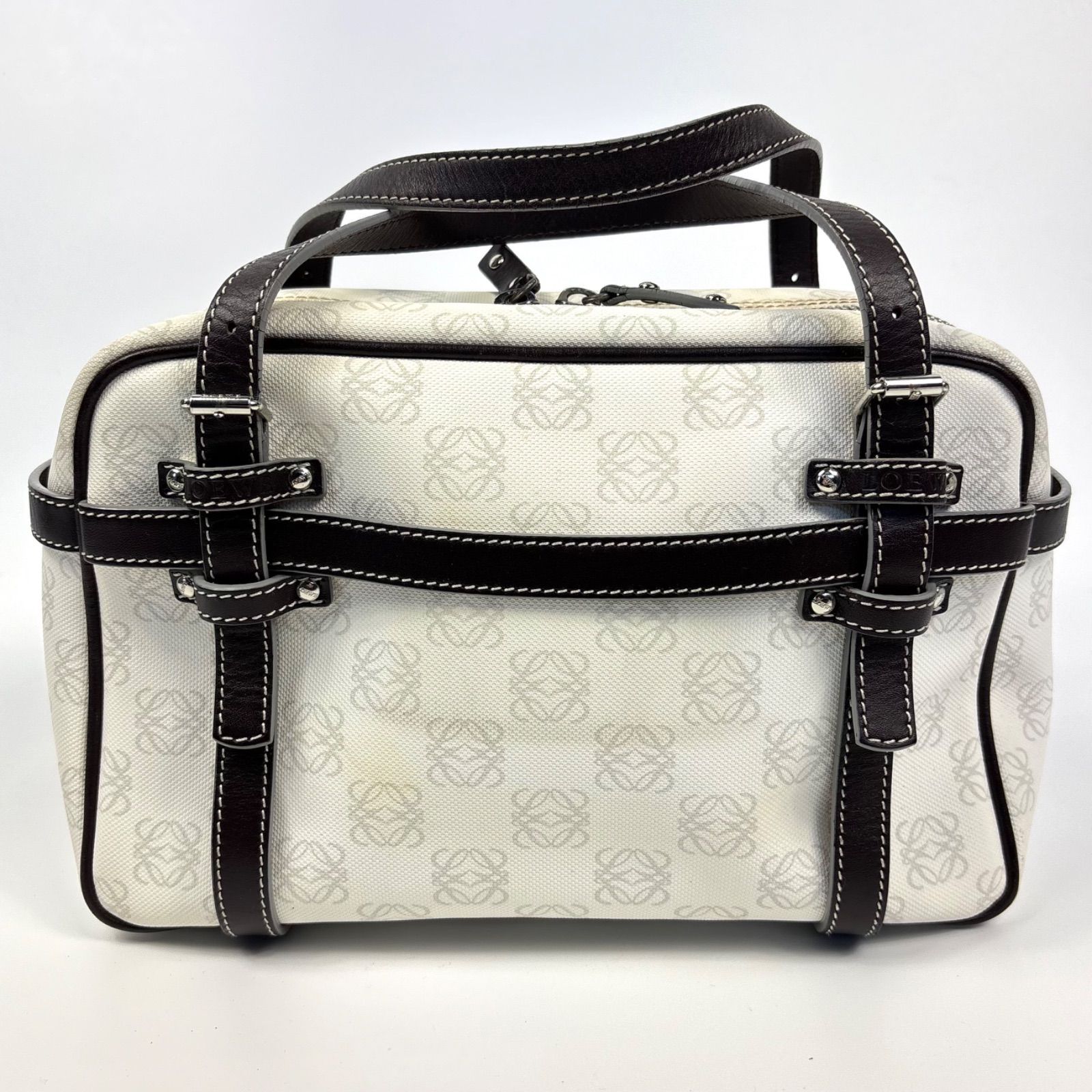 LOEWE ロエベ ミニ ボストンバッグ ハンドバッグ ポーチ付き リピート