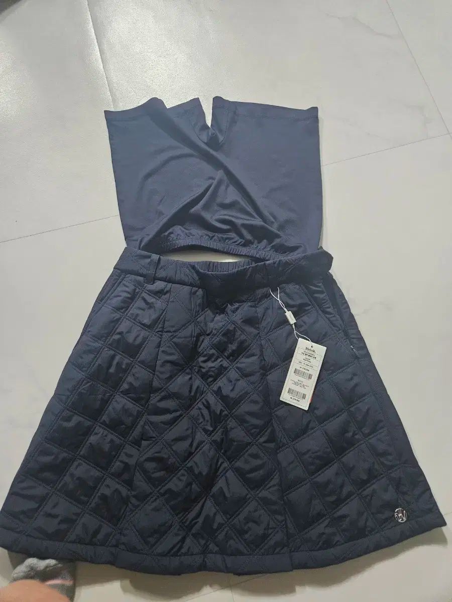 ボルビック ゴルフ キルティング フ キュロット ペディングスカート