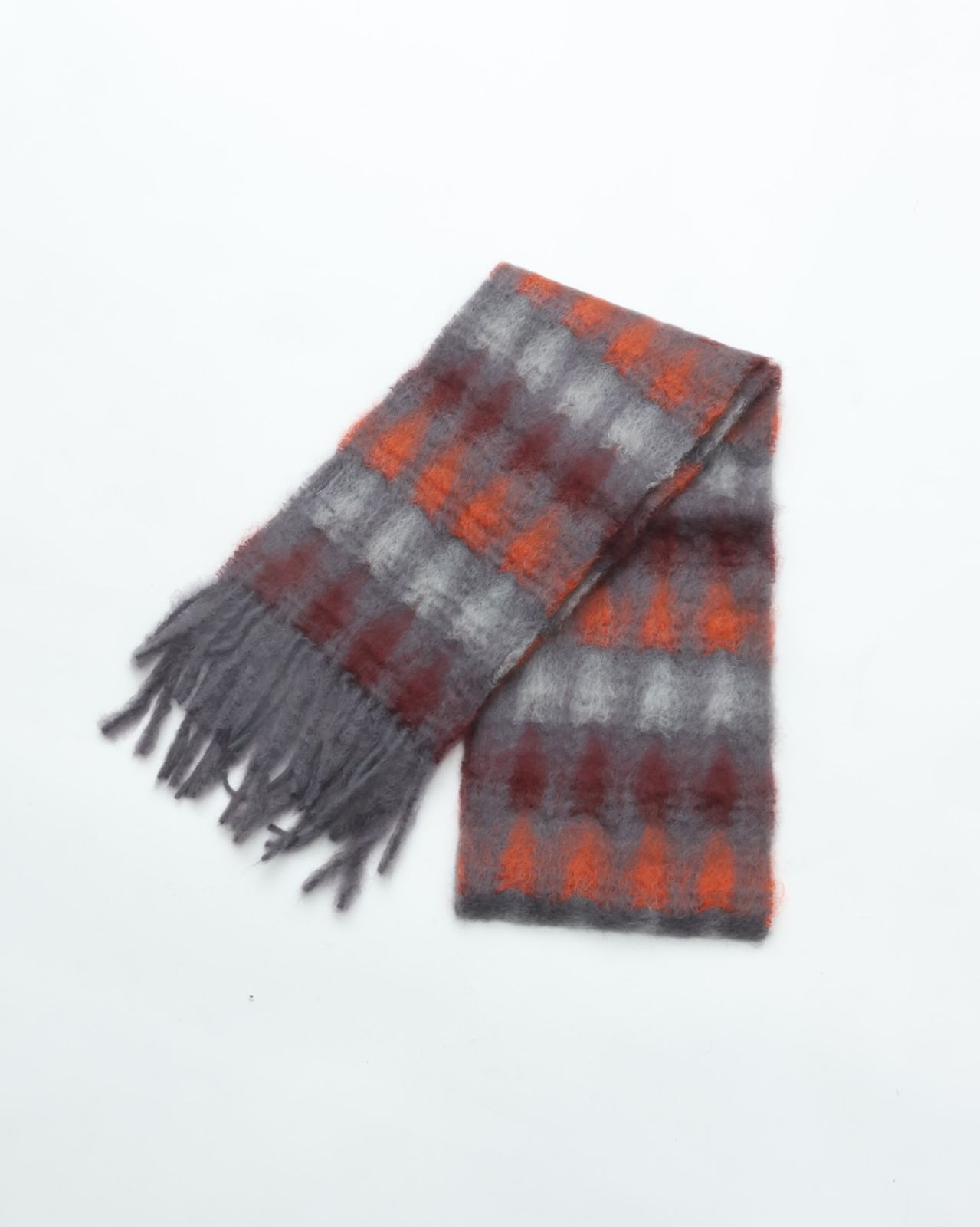 MANTAS EZCARAY マンタスエスカライ MIA モヘアストール C 92 MI-79 F グレー系 マフラー