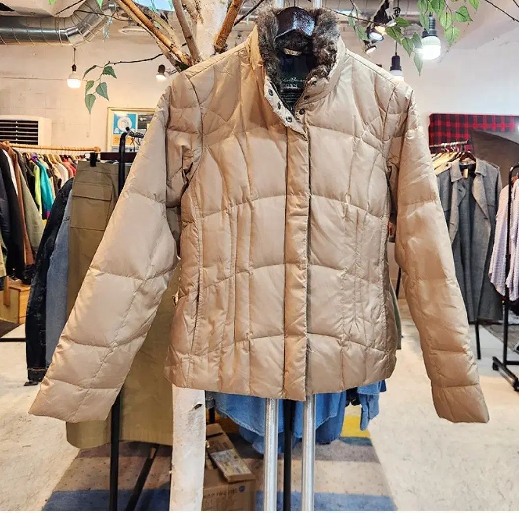 eddie bauer エディ バウアー ベージュ グース ダウン アウター