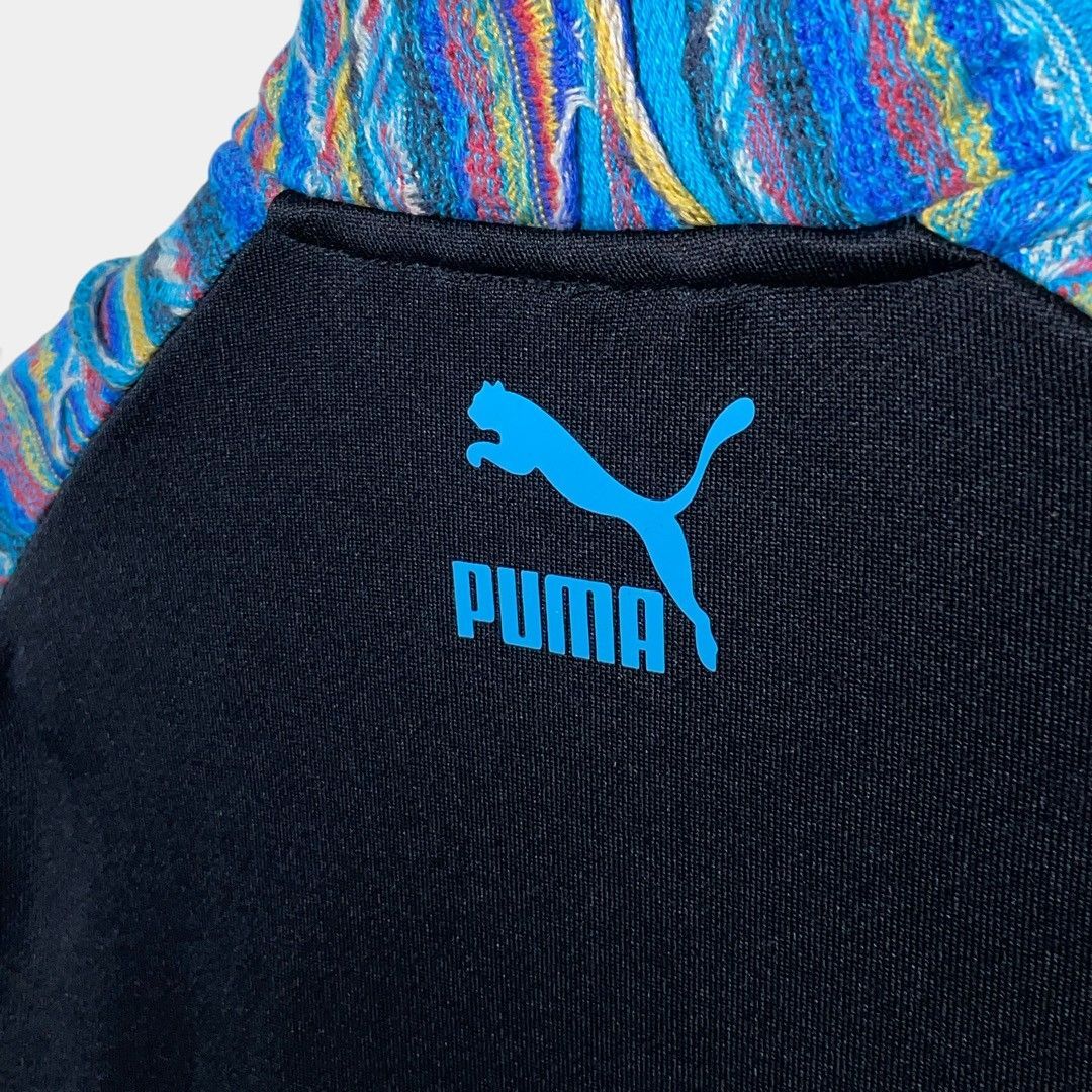 COOGI プーマ　コラボ　ジャケット クージー プーマ コラボ トラックジャケット 水色 ブラック 3D ニット