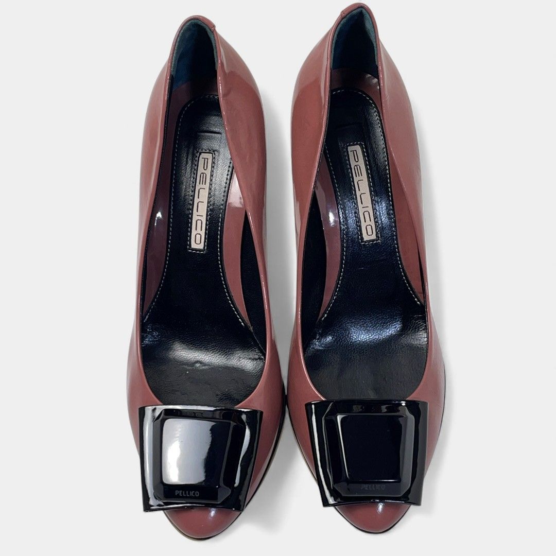 ペリーコ パンプス エナメル ビジュー ピンク 正規品 - メルカリ