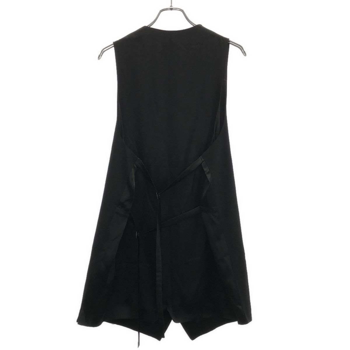 ANN DEMEULEMEESTER アンドゥムルメステール ロングジレベスト ブラック 38