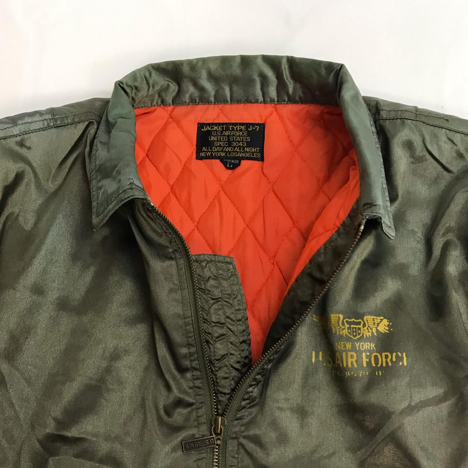 80s-90s/日本製☆U.S.AIR FORCE☆TYPE J-7/フライトジャケット【メンズ 