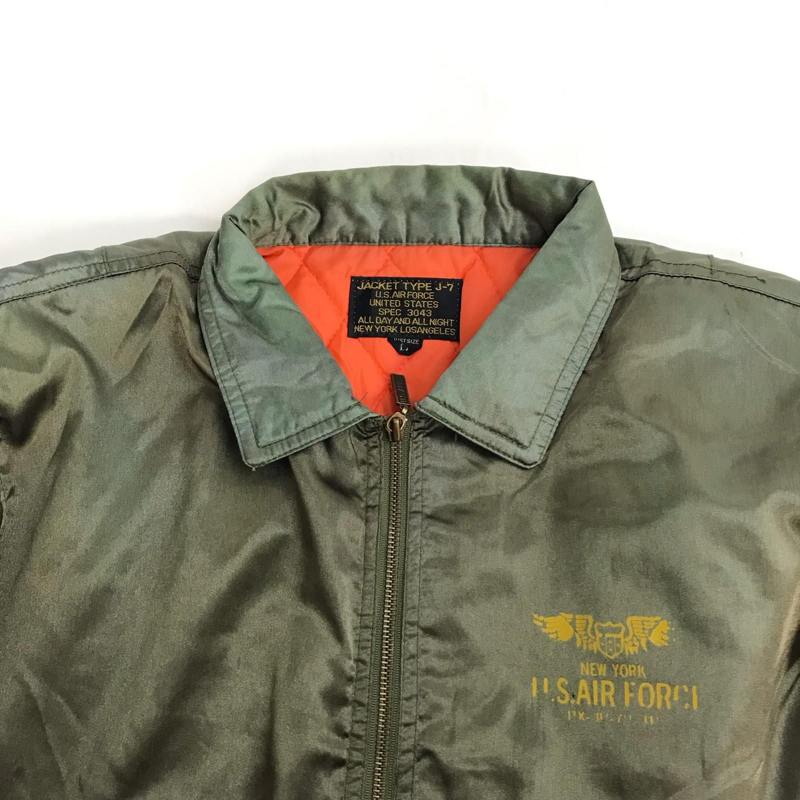 80s-90s/日本製☆U.S.AIR FORCE☆TYPE J-7/フライトジャケット【メンズ