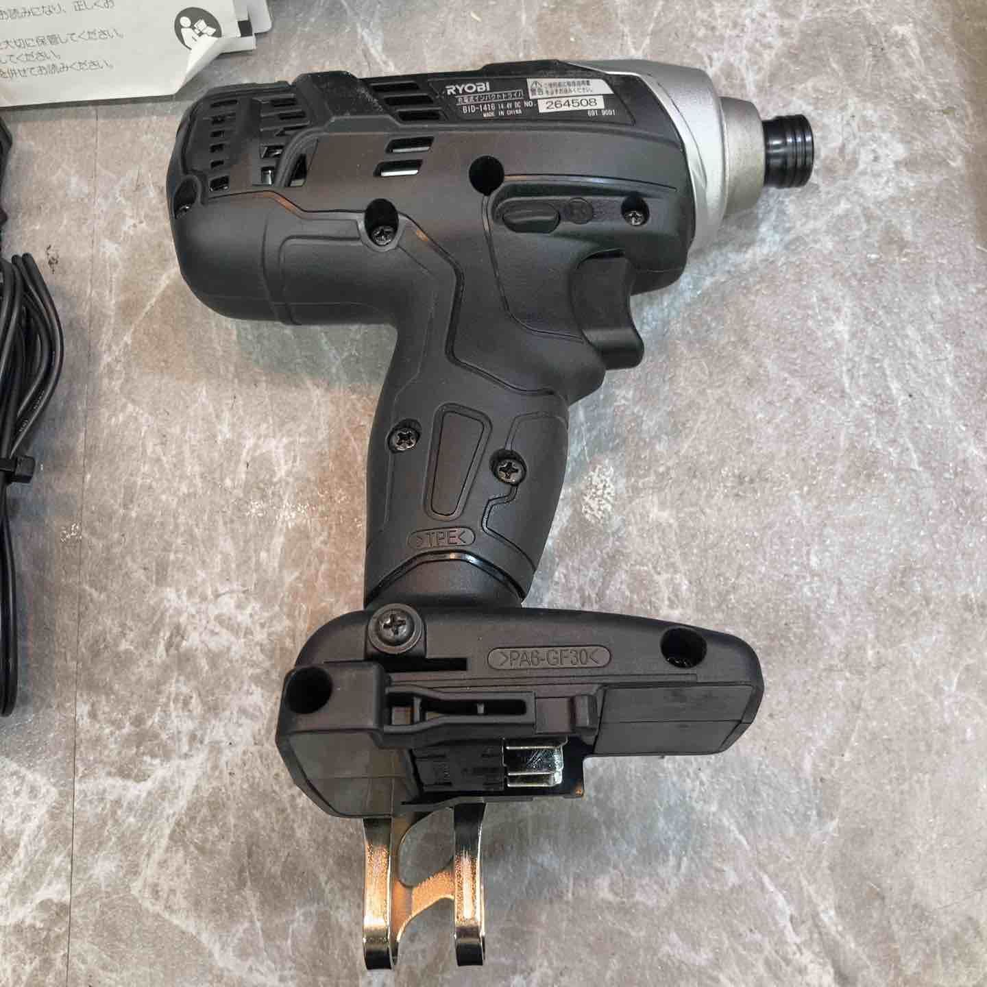  品 リョービ RYOBI コードレスインパクトドライバー 14 4 V BID 1416 657702 A バッテリー 充電器付き 電動インパクトドライバー ドリル ドライバー レンチ