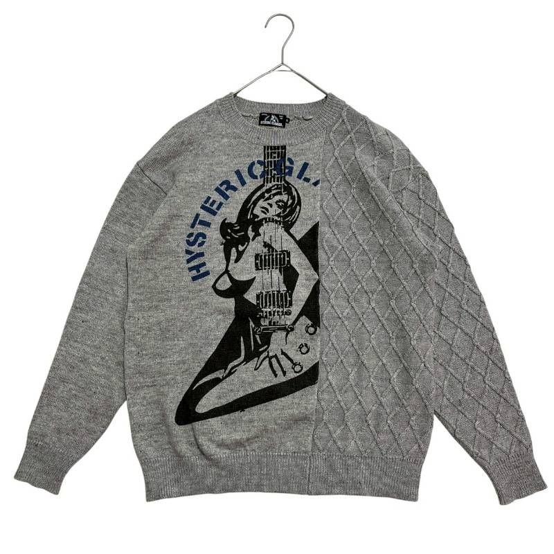 あ*は様 HYSTERIC GLAMOUR ケーブル編み リネン ニット M HYSTERIC