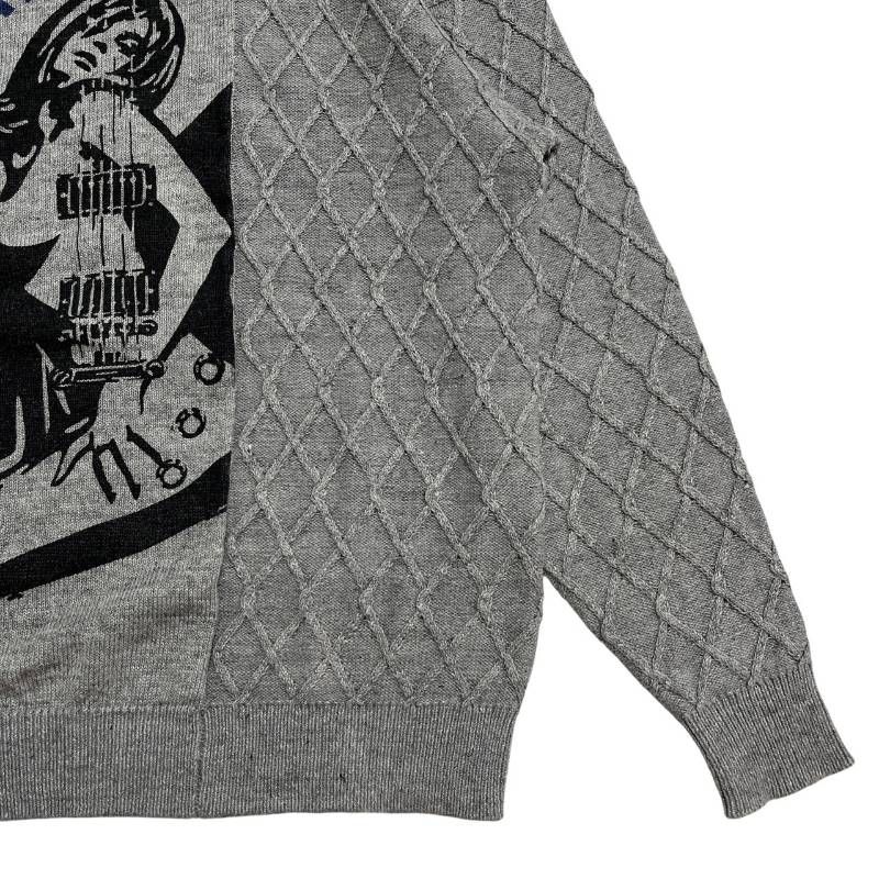 HYSTERIC GLAMOUR ヒステリックグラマー 麻ニット F 4917 HYSTERIC GLAMOUR ヒステリックグラマー ニット リネンブレンド