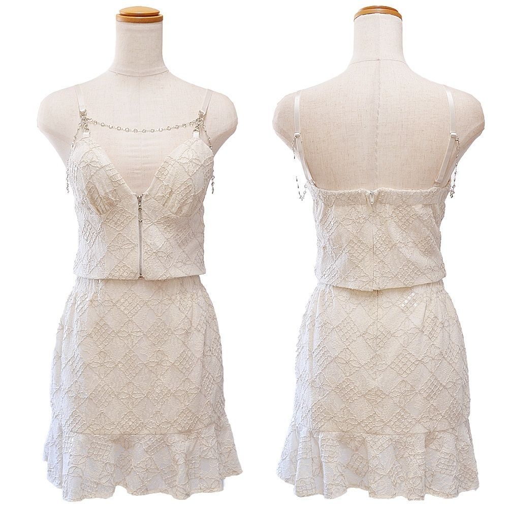 LoveRich ラブリッチ 【SMLサイズ】肩チェーン フロントジッパー