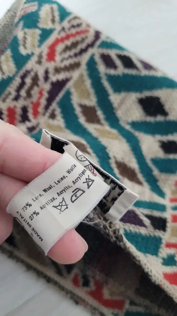  MISSONIミッソーニ スポーツ 90 s マルチ ウール素材 エスニック マフラー 実物 マフラー 小物