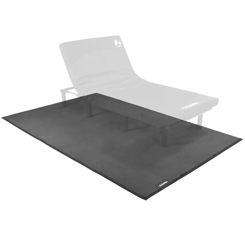 Bauhutte バウヒュッテ ゲーミングカーペット ベッドごと ふかふかラグ 滑り止め付き 約3畳 大判サイズ 幅250×奥行160×厚み1.1 cm BCM-250 C-BK 1