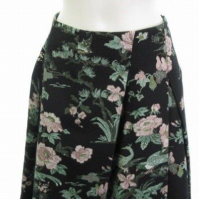 ケイタマルヤマ KEITA MARUYAMA 美品 スカート 花柄 ギャザー フレア