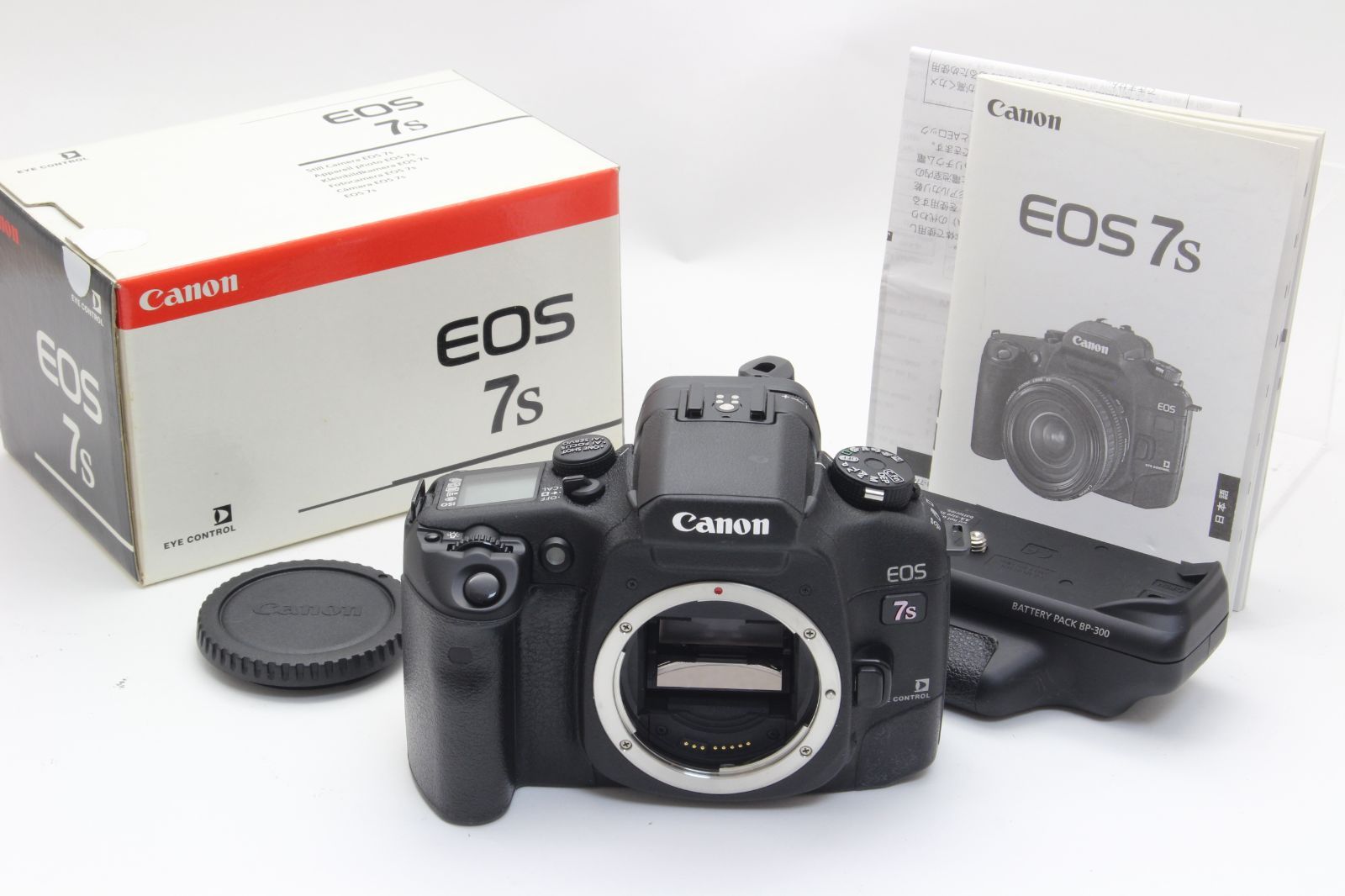 AB Canon キヤノン EOS 7s ボディ 元箱 BP-300 バテグリ付き 初期不良返品無料 10-50