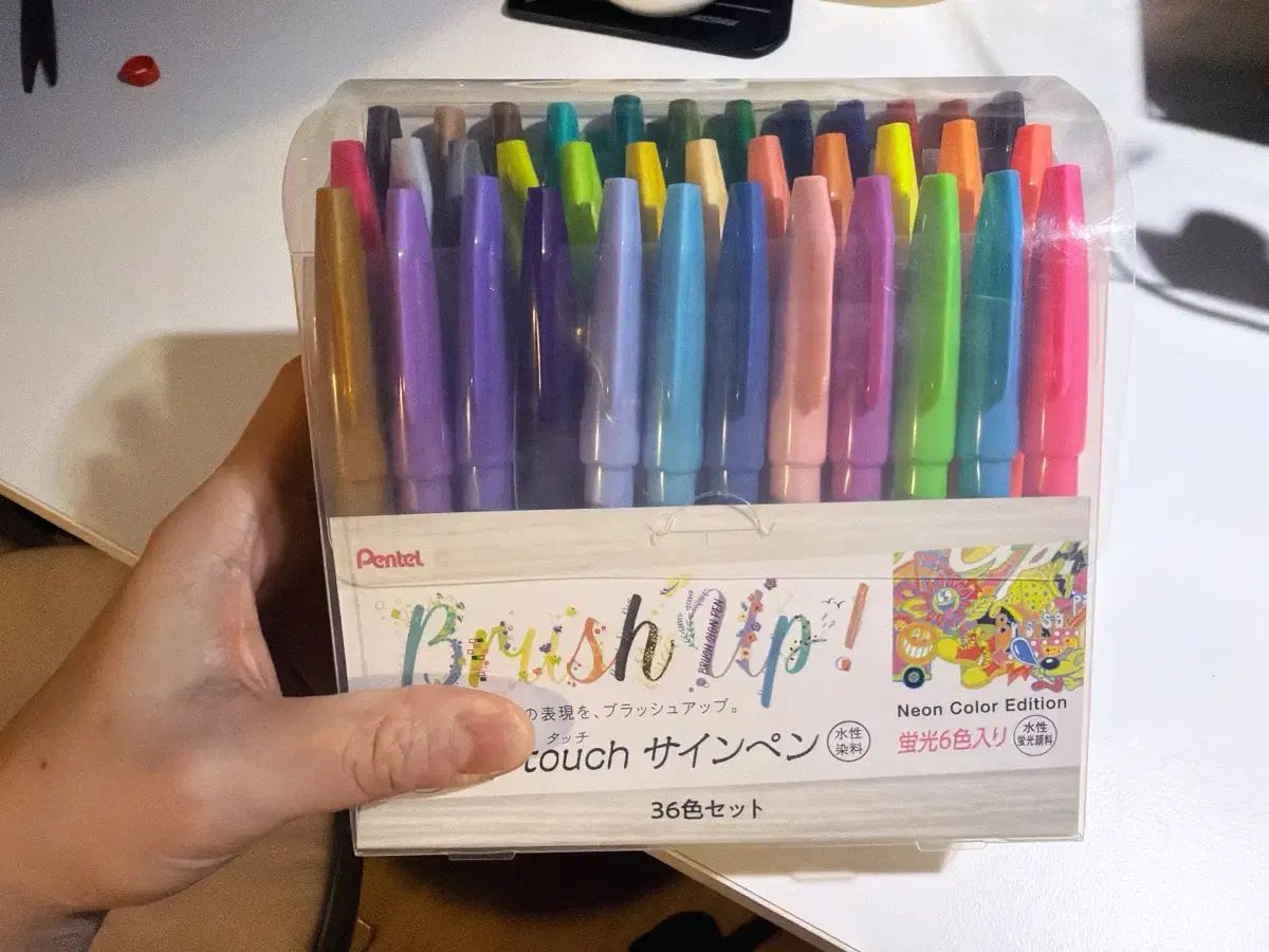 ぺんてる PENTEL 붓 サインペン SES 15 C 36 STH