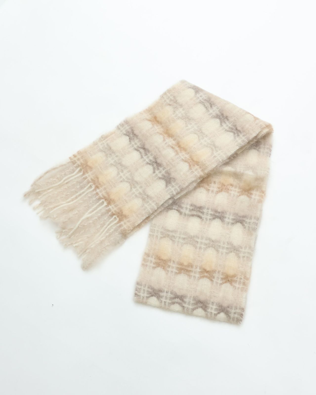 MANTAS EZCARAY マンタスエスカライ MIA モヘアストール モヘアストール C 81 MI-47F ベージュ系 マフラー