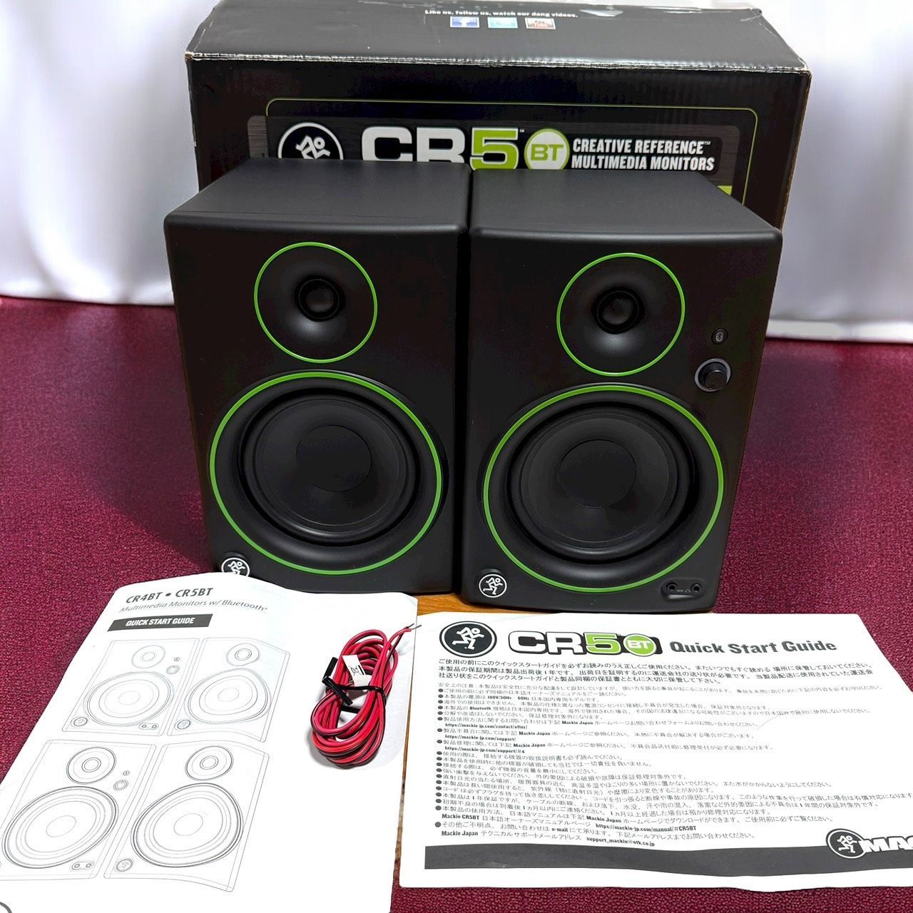 ☆送料無料 極美品 MACKIE マッキー CR5BT ペア Bluetooth対応