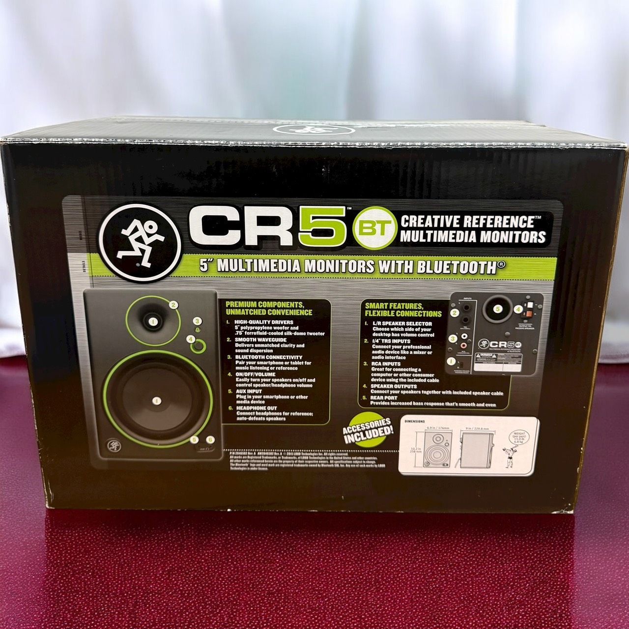 ☆送料無料 極美品 MACKIE マッキー CR5BT ペア Bluetooth対応