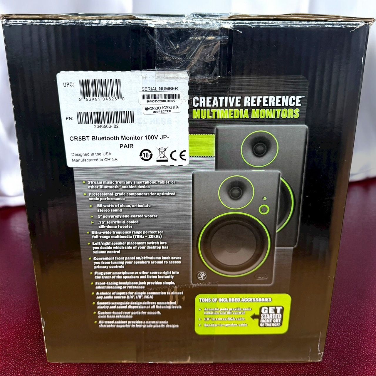 ☆極美品 MACKIE CR5BT ペア Bluetooth モニタースピーカー Amazon | MACKIE マッキー Bluetooth対応クリエイティブリファレンス