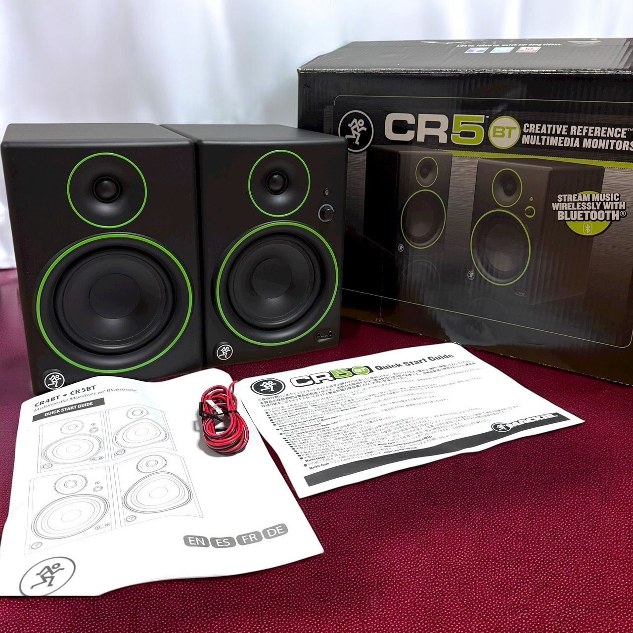 ☆送料無料 極美品 MACKIE マッキー CR5BT ペア Bluetooth対応