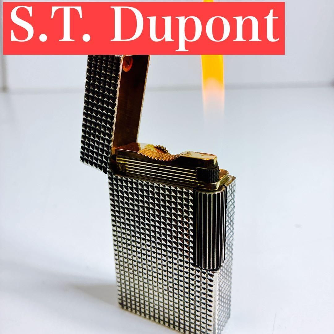 一発着火 S T Dupont デュポン ライター ダイヤモンドヘッド ガス