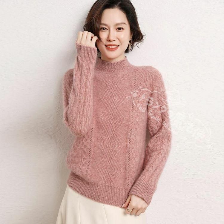 カシミヤセーター カシミヤ ハイネックセーター ウールセーター レディーストップス プルオーバー ハイネック ニット 無地 ゆったり シンプル 長袖 秋冬 CCMYV1107P176