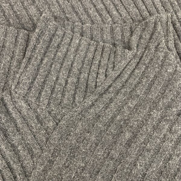  セリーヌ CELINE セーター トップス 長袖 ハイネック グレー カシミア 毛 XS 5号 レディース H 5 Y 023 長袖 ニット セーター