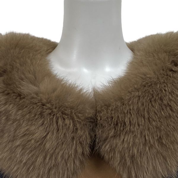 ダイアグラム Diagram ブロックワンピース 膝丈 七分袖 Iライン マルチ フォックスファー 38 M 9号 レディース S 5 X 163