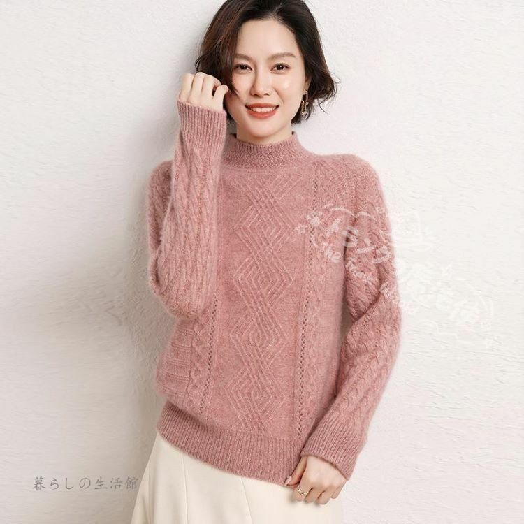 カシミヤセーター カシミヤ ハイネックセーター ウールセーター レディーストップス プルオーバー ハイネック ニット 無地 ゆったり シンプル 長袖 秋冬 CCMYV1107P181