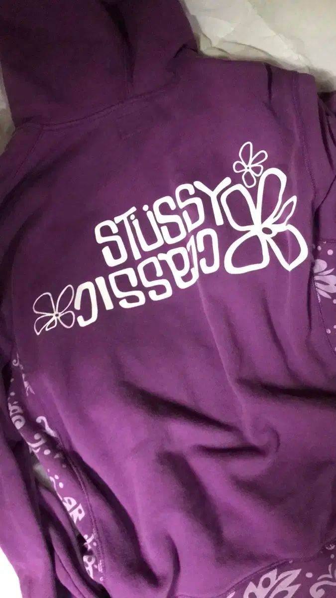 STU SaTurday of Us Classic WHO ジップアップ パープル M