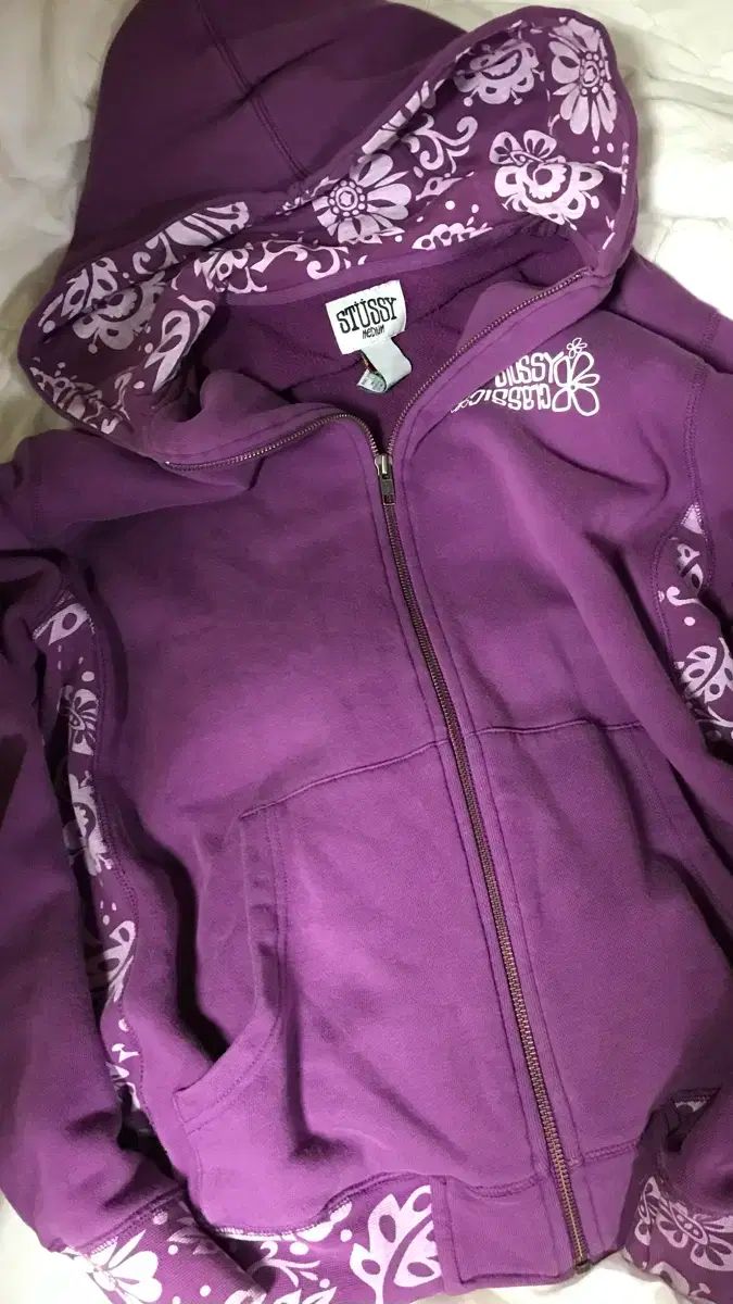 STU SaTurday of Us Classic WHO ジップアップ パープル M