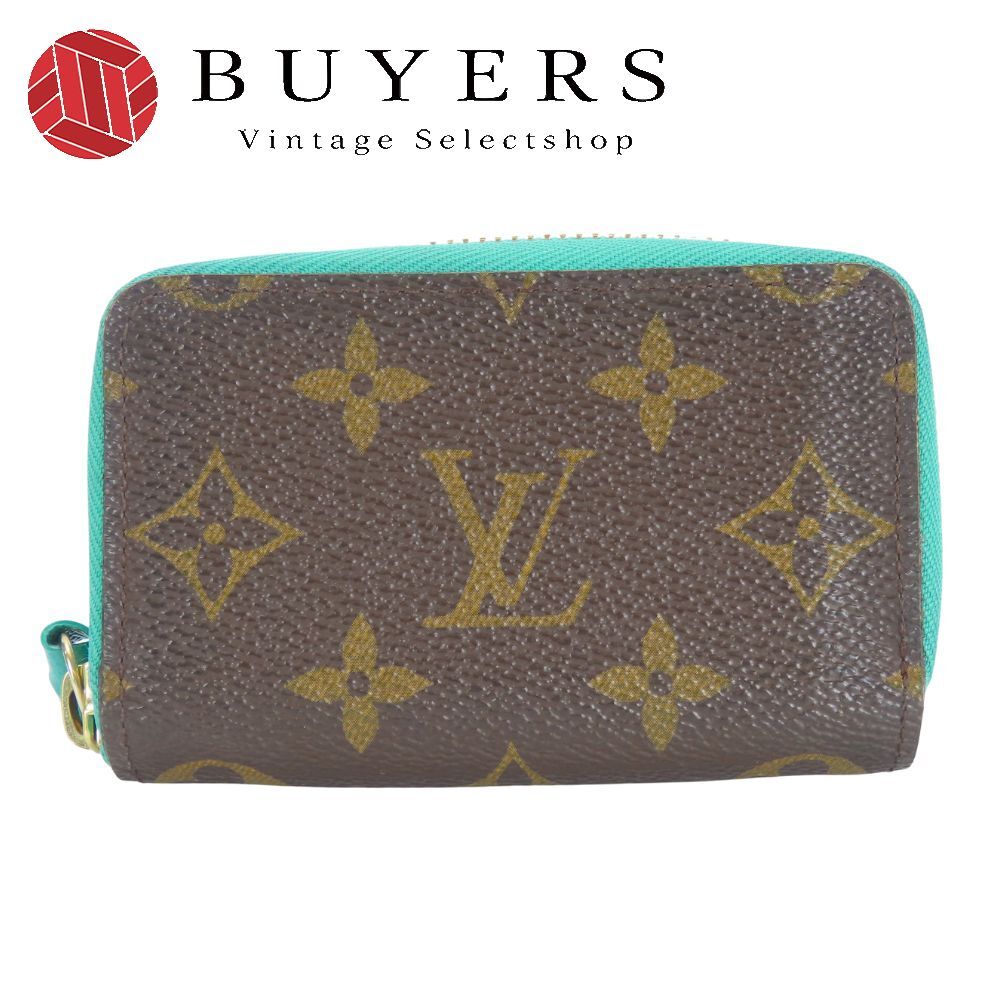 ルイ ヴィトン カードケース ミュルティカルト M60910 モノグラム テュルコワーズ ブルー系 ブラウン 小物 レディース 女性 LOUIS VUITTON