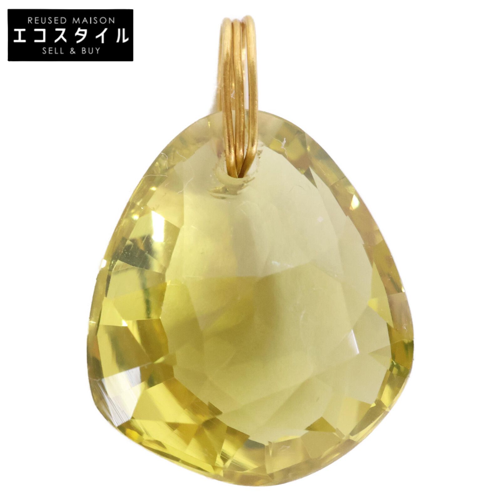 Marie-Helene de Taillac マリーエレーヌドゥタイヤック K 22 YG レモンクォーツ イレギュラー ジェム