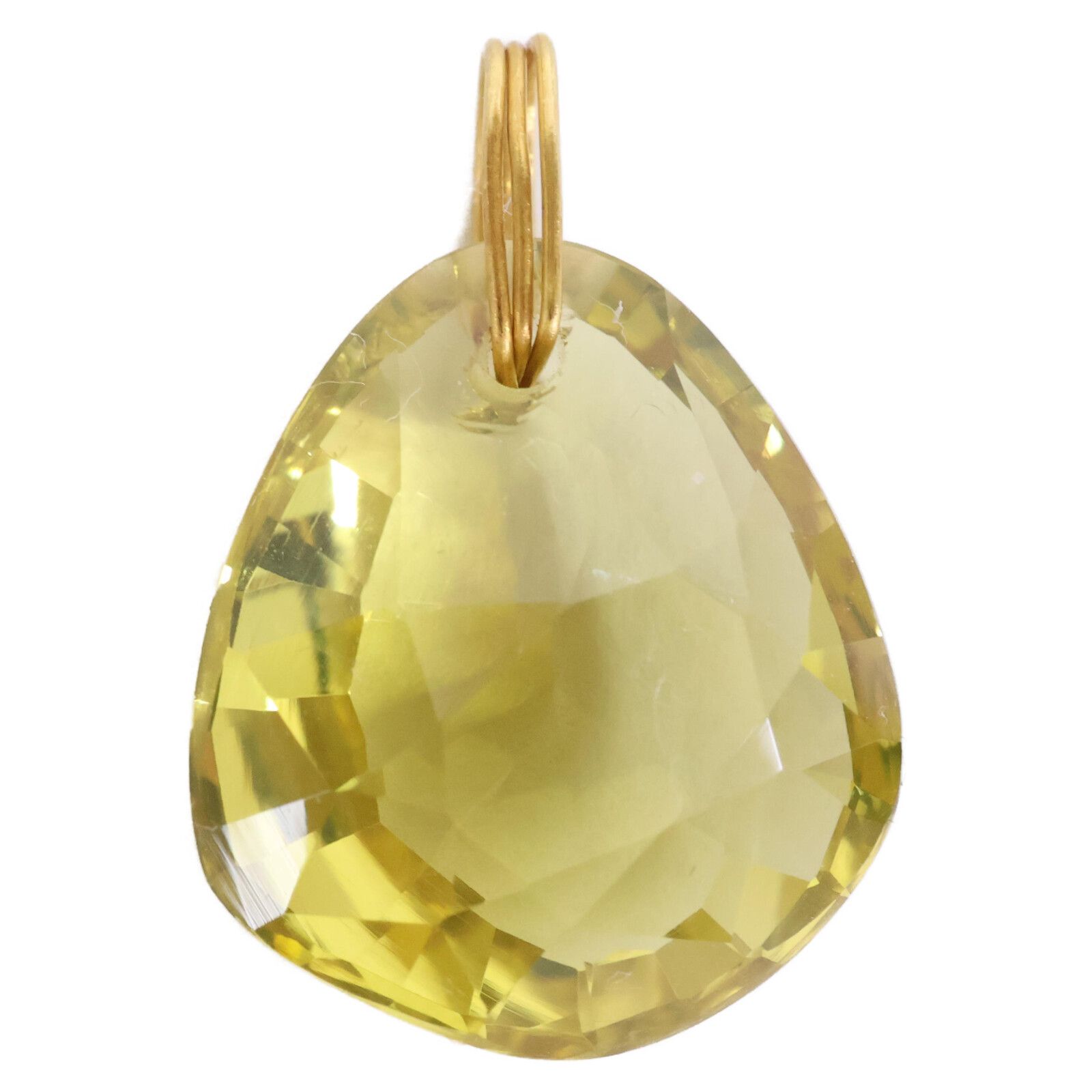 Marie-Helene de Taillac マリーエレーヌドゥタイヤック K 22 YG レモンクォーツ イレギュラー ジェム