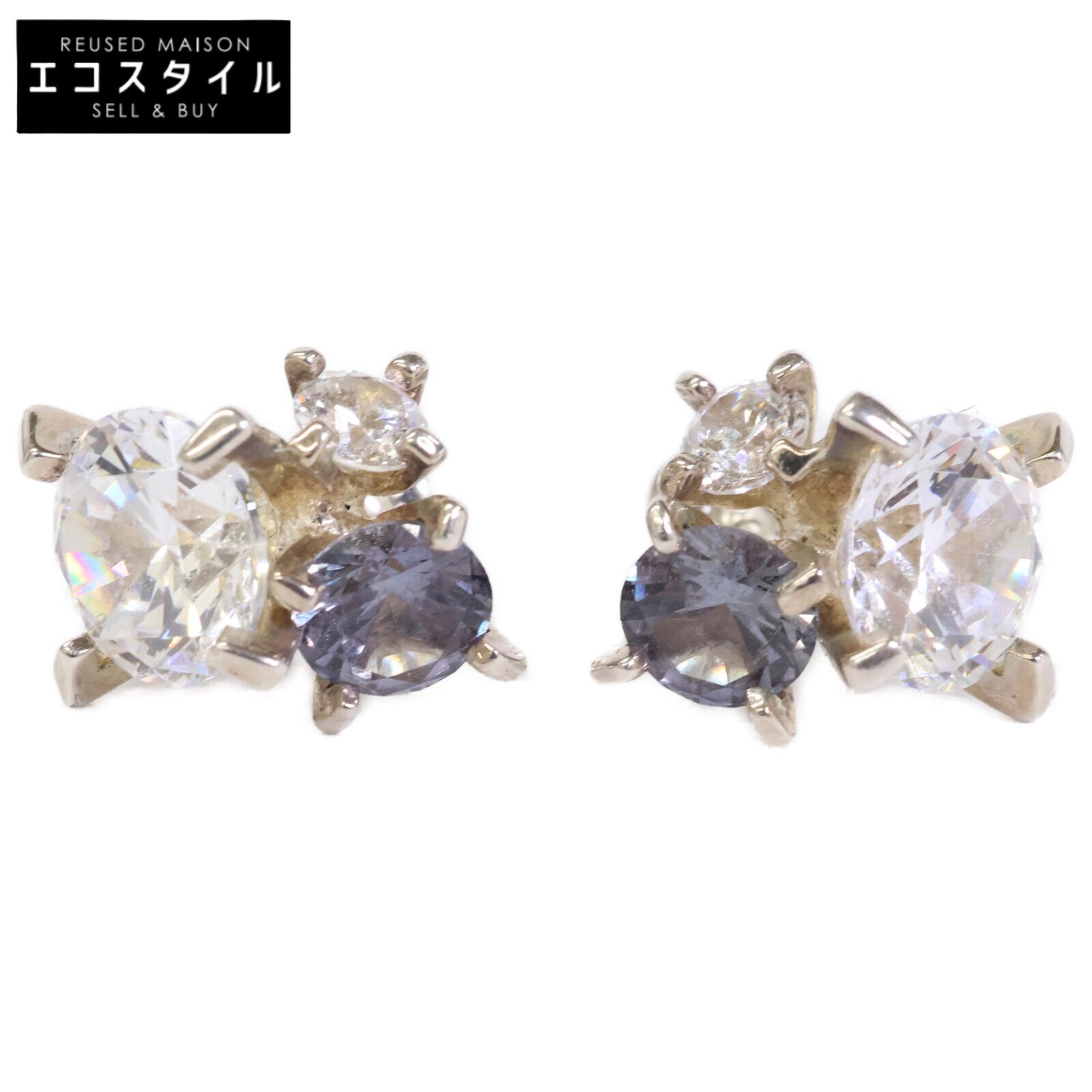 e.m. イー エム 0202-AP20 SILVER 925 キュービックジルコニア 合成アレキサンドライト