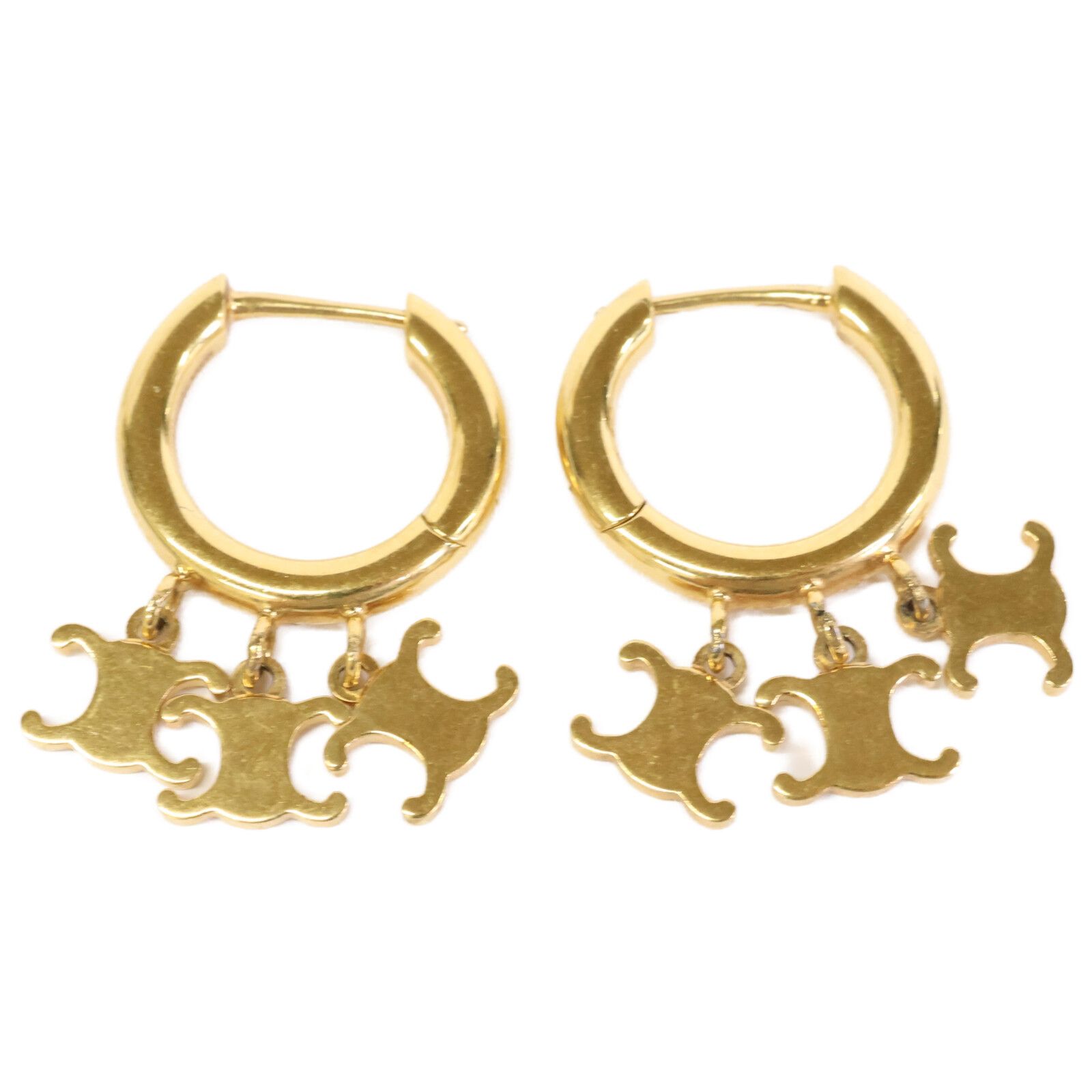 CELINE セリーヌ トリオンフ トリオ フープ / ゴールドフィニッシュ