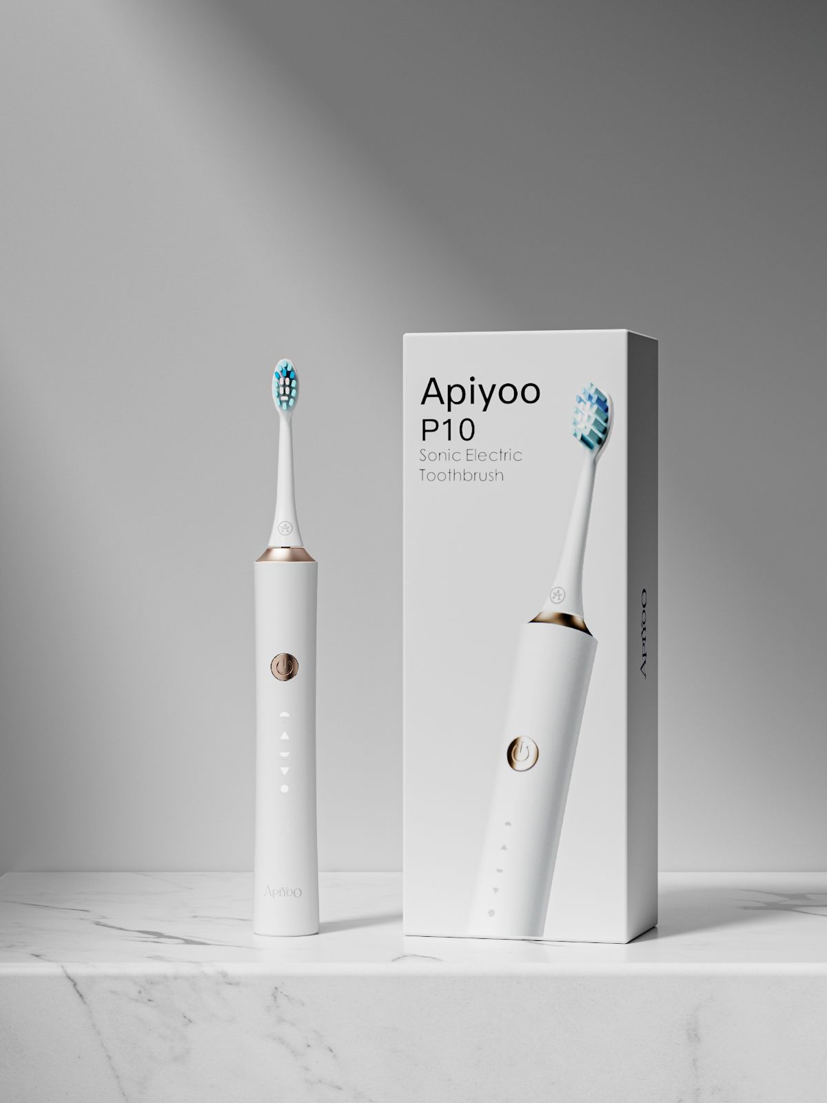 Apiyoo P１０電動歯ブラシ ブルー ホワイト