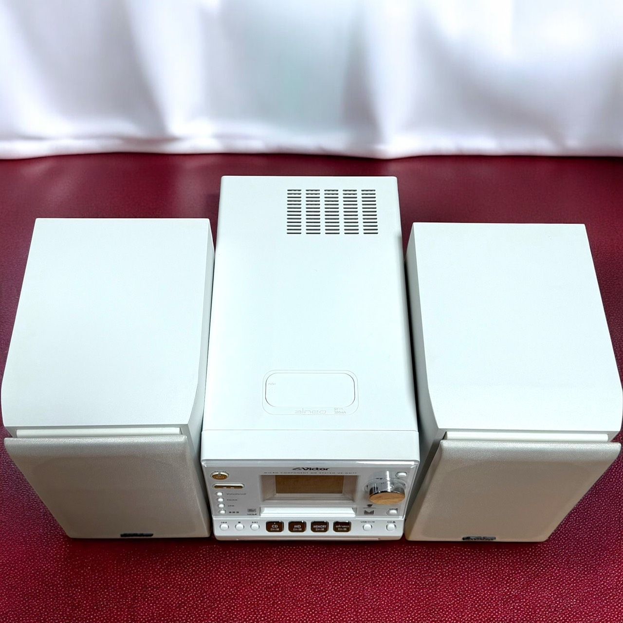 ☆極美品 ビクター UX-GM77 W ホワイト MDメモリーシステム コンポ ☆送料無料 極美品 JVC KENWOOD ケンウッド Victor ビクター UX-GM77 W