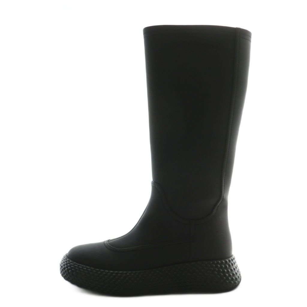 エンポリオアルマーニ EMPORIO ARMANI ロングブーツ ラウンドトゥ ロゴ